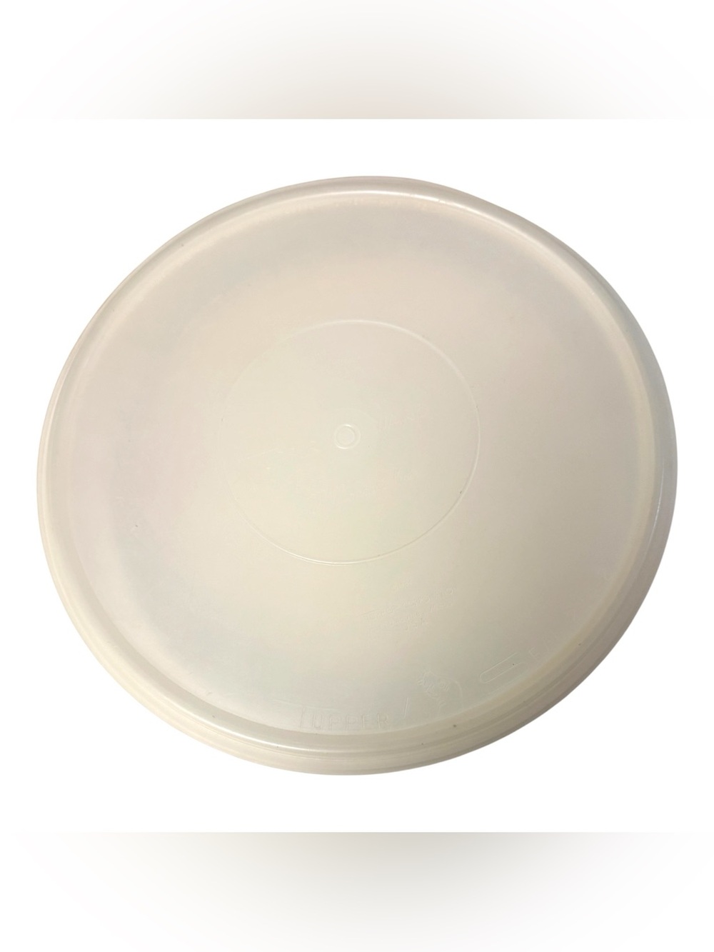 Tupperware Millionaire 1954 Sheer 242-1 12” Shallow Round Pie Keeper w/Lid 224-2